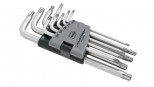 Serie di chiavi lunghe piegate Torx Tamper INOX 