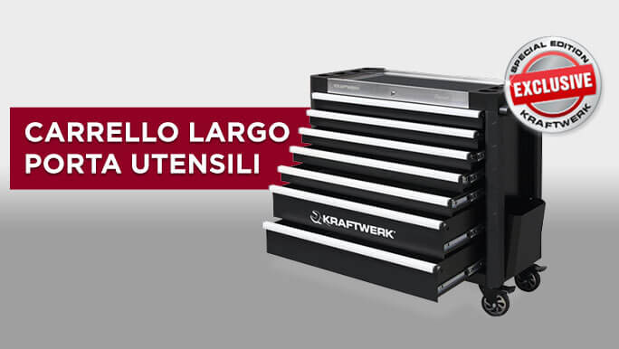 Carrello Largo Porta Utensili: un’esclusiva Kraftwerk.